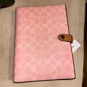 Coach Pink Signature Notebook